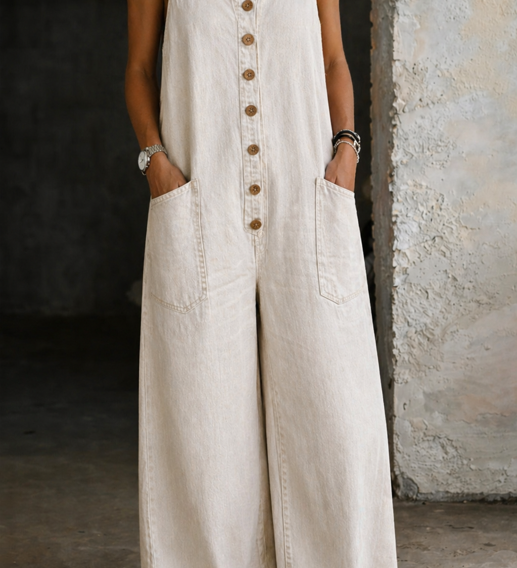 Iina - Vintage-pesty Puuvillahaalari