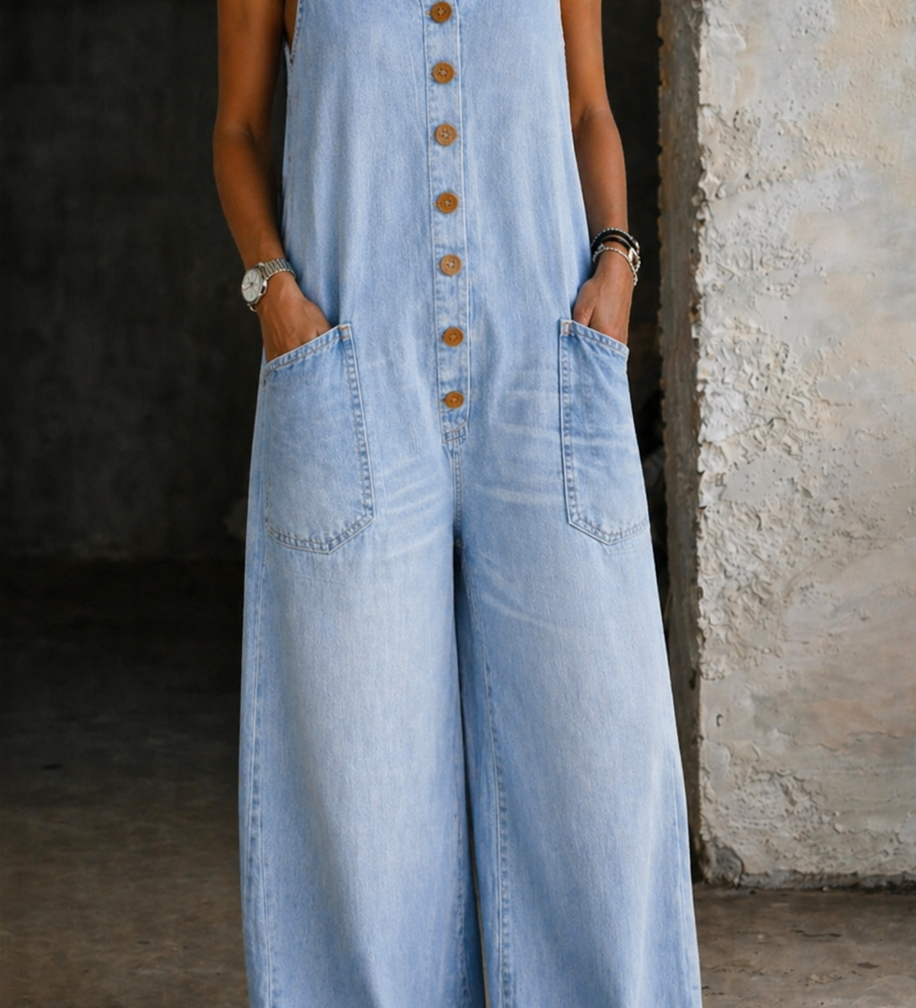 Iina - Vintage-pesty Puuvillahaalari