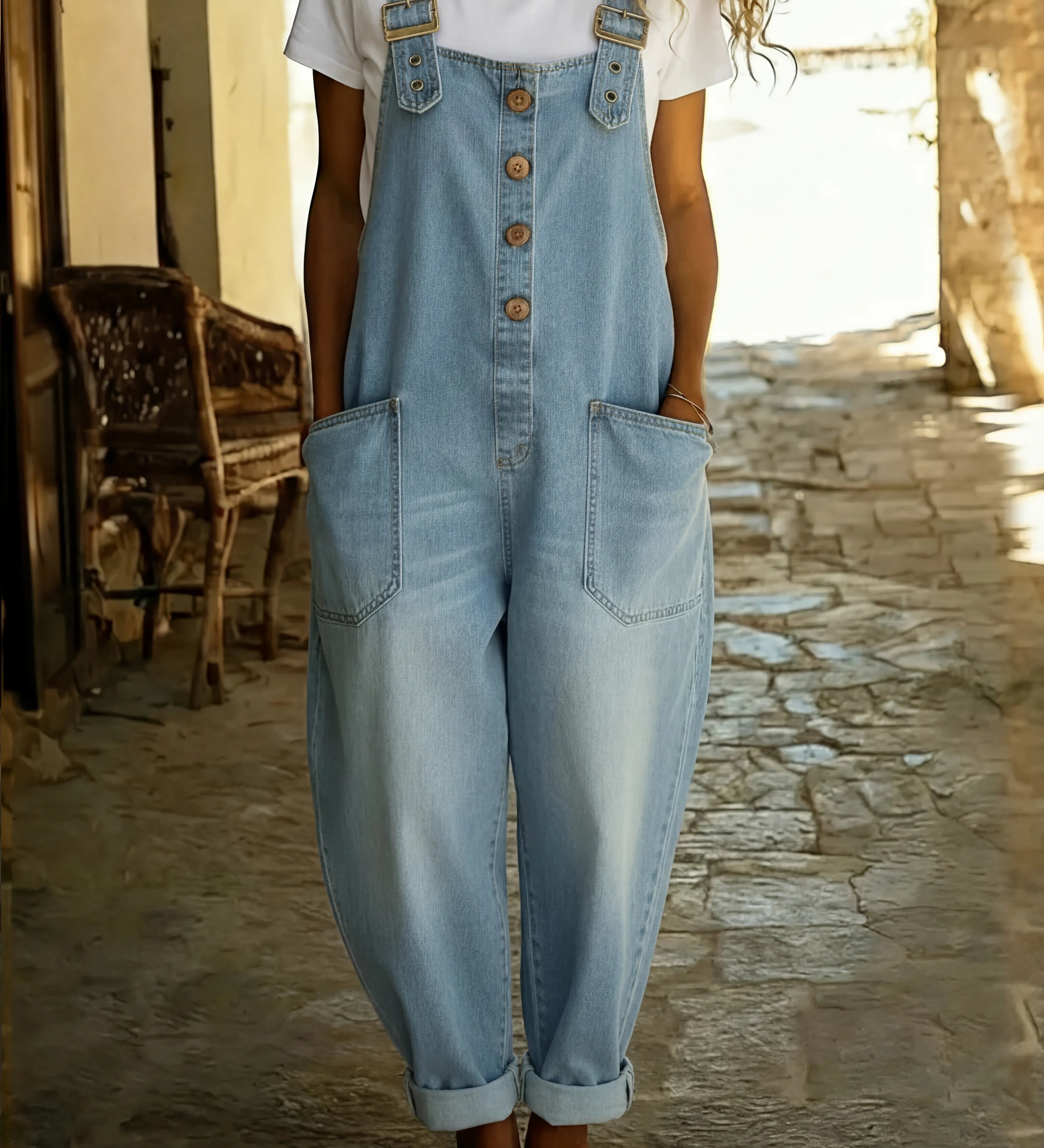 Juul | Denim Overall säädettävillä olkaimilla